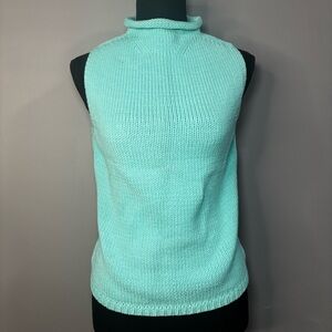 Mock Neck Keyhole Sweater Tank